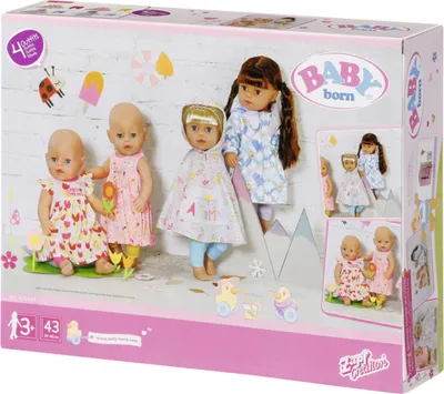 Produktbild von BABY born 4 Seasonal Outfit Set, Puppen-Kleiderset, 3 Jahr(e), 400 g