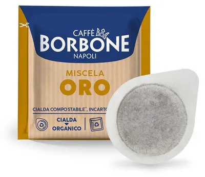 Immagine prodotto di Caffè Borbone Cialde ESE 44mm Miscela Oro - 150 Cialde Compostabili