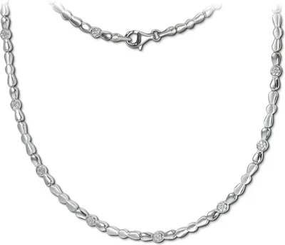 Produktbild von SilberDream Halskette 925 Silber SilberDream Halsketten Schmuck silber weiß D2SDK4806W