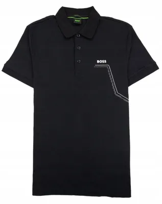 Zdjęcie produktu dla Polo męskie BOSS 50506183 czarny - XS bawełniana koszulka POLÓWKA