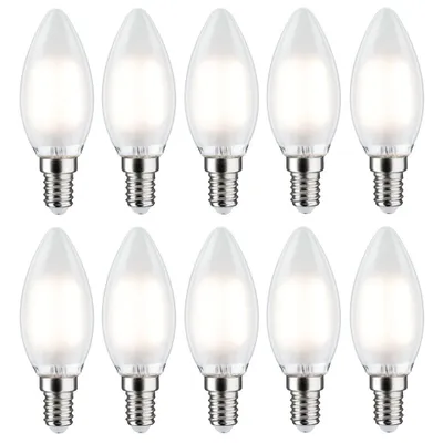 Produktbild von 10 x Paulmann LED Filament Kerzen 5W = 40W E14 matt 470lm neutralweiß 4000K DIMMBAR