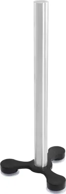 Produktbild von com-four® Küchenrollenhalter stehend mit Saugnapf Standfuß - Papierrollenhalter für die Küche - Rollenhalter aus Edelstahl - Küchenrollenhalterung ohne Bohren - 31 cm