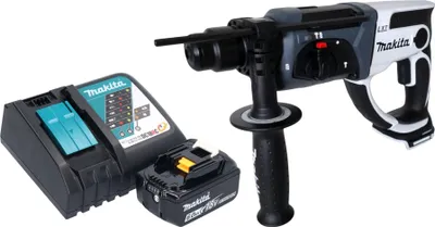 Produktbild von Makita DHR 202 RG1W Akku Bohrhammer 18 V 20 mm 2,0 J weiß + 1x Akku 6,0 Ah + Ladegerät
