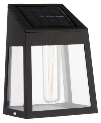 Produktbild von Solarlaterne für den Garten LED, industrielle Glühbirne, 9,3 x 6,6 x 13 cm