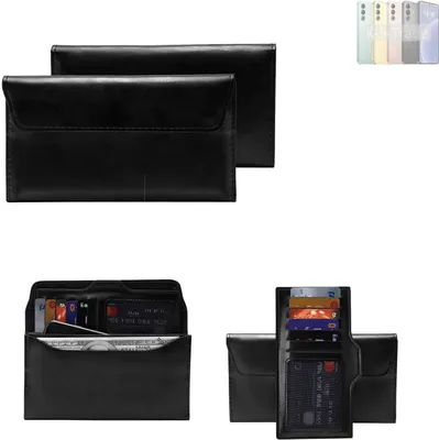 Produktbild von K-S-Trade Handy Hülle kompatibel mit Meizu 21 Schutz Hülle Tasche Schutz Case Handytasche Kunstleder schwarz, 1x