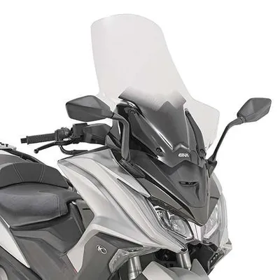 Produktbild von Givi Windschild D6110STG - transparent - 580 mm x 660 mm (HxB) - für Kymco AK 550 (17-22) - mit ABE