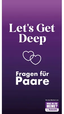 Immagine prodotto di HUCH! | Let's get Deep - german | party games | party games | regali di nozze per gli sposi | giochi per adulti | amore | idee per appuntamenti di coppia | per 2 giocatori dai 18 anni in su