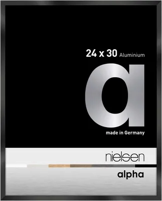 Immagine prodotto di Nielsen Cornice per foto in alluminio Alpha 24x30 cm alluminio anodizzato nero lucido