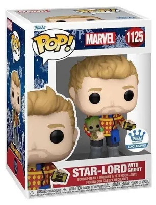 Obrázek produktu pro Funko Pop!: Marvel Strážci Galaxie #1125 – Star-Lord s Grootem (exkluzivně od Funko)