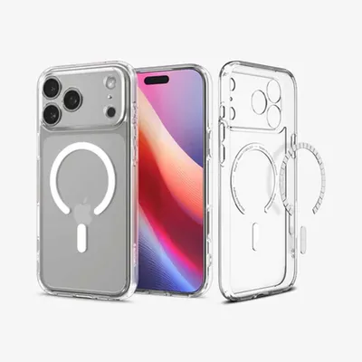 Zdjęcie produktu dla Spigen Ultra Hybrid (MagFit), Pokrowiec, Apple, iPhone 17 Pro, 16 cm (6.3"), Przezroczysty, Biały