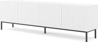 Obrázek produktu pro FURNLUX TV stolek Ravenna B White And Black 200cm / Hlavní barva: bílá / Rozměry: 200 x 58 x 42 cm