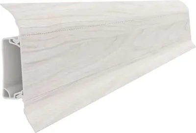 Produktbild von VOX Izzi Sockelleiste Sibirische Ulme 2,5m PVC Fußleiste mit Kabelkanal Bodenleiste Laminatleiste Wasserdicht 1 Stück