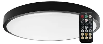 Obrázok produktu pre LED Solution Čierne prisadené LED svietidlo Plano okrúhle 295mm 18W IP44 s pohybovým MW čidlom a DO 76691