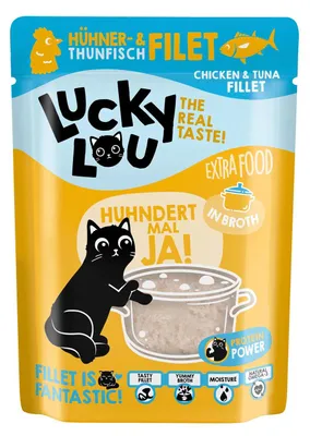 Produktbild von Lucky Lou 62935, Adult, jede Rasse, Huhn, Thunfisch, 70 g, Getreidefrei