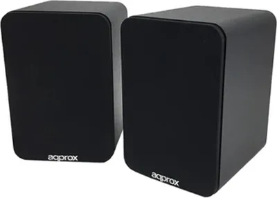 Produktbild von Approx APPSPK02BK, 2.0 Kanäle, Verkabelt & Kabellos, 30 W, 40 - 18000 Hz, Schwarz