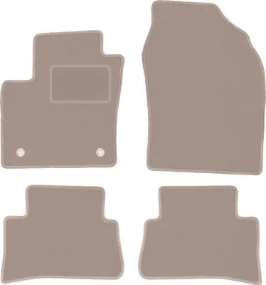 Produktbild von Velours-Autoteppiche für: Toyota C-Hr Hybrid Crossover (2016-) Beige