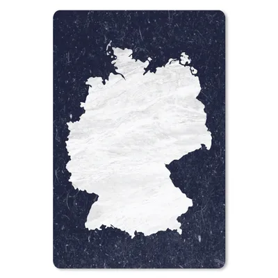 Produktbild von MuchoWow® Mauspad Mousepad Karte - Deutschland - Weiß 18x27 cm - Mousepads - Maus Mat - Pad - Mausunterlage