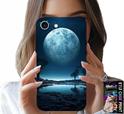 Produktbild von Etui Do Iphone 17E - Pełnia Księżyca Księżyc Futerał + Folia