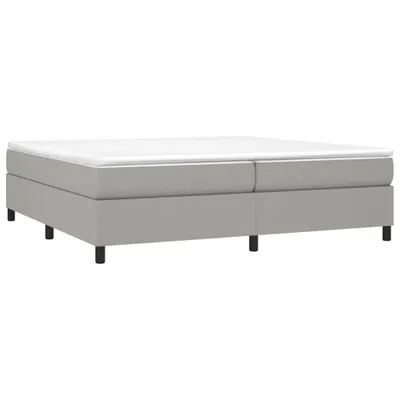 Produktbild von vidaXL Boxspringbett mit Matratze Hellgrau 200x200 cm Stoff