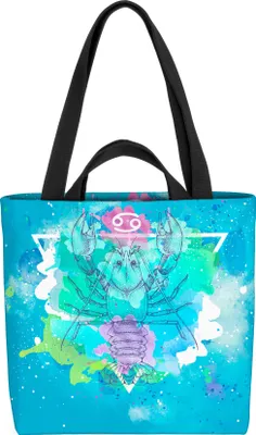 Produktbild von VOID Sternzeichen Horoskop  Krebs Tasche 33x33x14cm,15l Einkaufs-Beutel Shopper Einkaufs-Tasche Bag