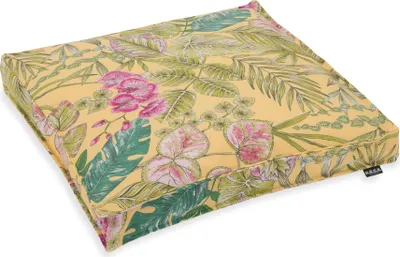 Produktbild von H.O.C.K. Eliza-Bouquet Outdoor Sitzkissen Blumen-Motiv 50x50x5cm gelb