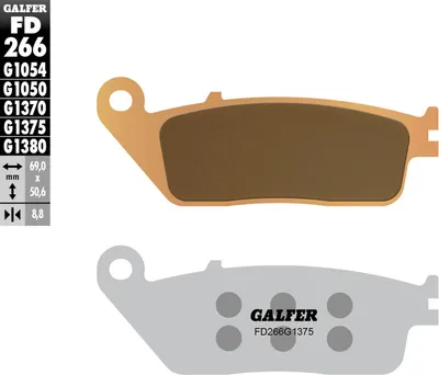 Obrázek produktu pro Brzdové destičky Galfer - keramické