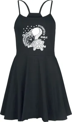 Produktbild von Alice im Wunderland Kurzes Kleid Damen Grinsekatze - Purrfect Smile schwarz L