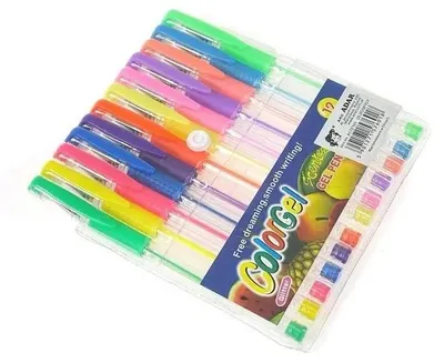 Produktbild von Bunte Gelstifte, 12 Farben – ADAR