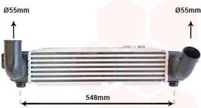 Produktbild von VAN WEZEL 83004141 Ladeluftkühler LLK für KIA SORENTO I (JC) Turbo Intercooler
