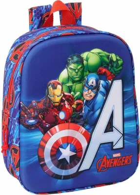 Zdjęcie produktu dla Safta 622567011 Avengers 3d Mini 6l 32x43x14 Cm Plecak Niebieski Niebieski Jeden Rozmiar