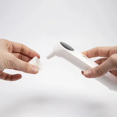 Produktbild von Infrarot-Thermometer kontaktlos, hohe Präzision, für Stirn und Ohr, schnelle Messung, 1 Stück