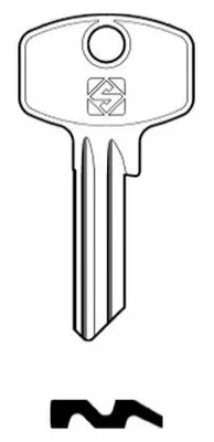 Produktbild von Silca DM119 Rohling-Schlüssel aus Stahl, universell