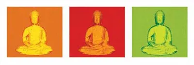 Image de Bouddha - Pop Art - Affiche mince