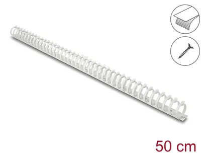 Produktbild von DeLOCK Kabelkanal Flexibel selbstklebend schraubbar 25 x 26 mm - Länge 50 cm grau, Kabelkanal, Universal, Kunststoff, Grau