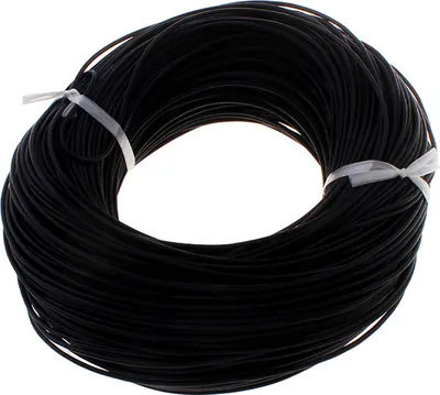Produktbild von 5m Lederschnur rund  2mm gefärbt - Lederkordel Lederband Rindsleder Schnur, Farbe:schwarz, Stärke:2mm