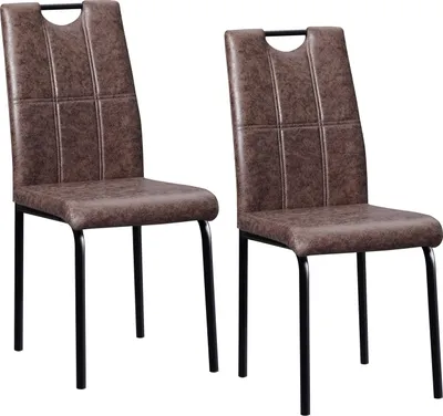 Produktbild von Denton Vintage Stuhl 2er Set, HxBxT 96,5x41,5x52,5 cm, Sitzhöhe 47 cm, mit Griff-Cut-Out