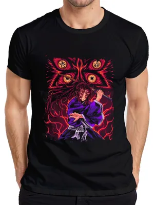 Obrázek produktu pro Anime Demon Sword Kimono Eyes Demon Hunter Gloomy Gift Pánské tričko, černé, L