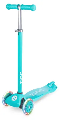 Kinderroller, 3 Räder, LED-Leuchträder, höhenverstellbar, ab 3 J.
