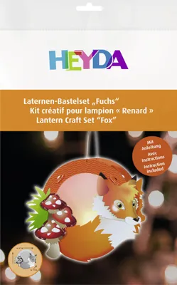 Productafbeelding van Heyda 204889187 Lantaarn knutselset "Vos", formaat A4