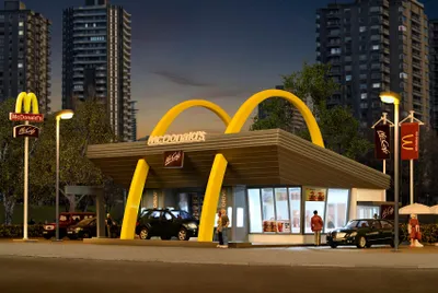 Produktbild von Vollmer 43634 - H0 McDonald´s Schnellrestaurant mit McDrive - Neu