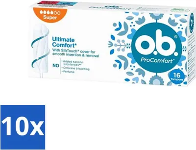 Image de si Tampons - ProComfort Super - Pour le confort et une protection en douceur - 16 tampons - Pack avantage - 10 pièces