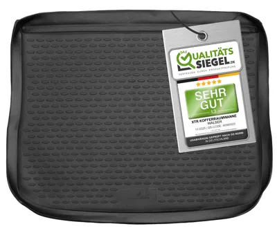Produktbild von WALSER XTR Kofferraumwanne für VW Tiguan 1 (5N) 2007-2018, 100% passgenaue Antirutschmatte Auto, Gummimatte Auto, Kofferraum Schutzmatte, Anti Rutsch Matte Gummi, Auto Gummimatten