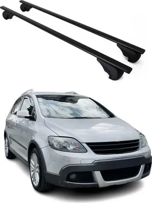 Image de Barres de toit Transversales pour VW Golf 5 2003-2009 Fer Noir