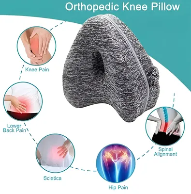 Produktbild von Medizinisches orthopädisches Kissen zwischen den Knien - grau