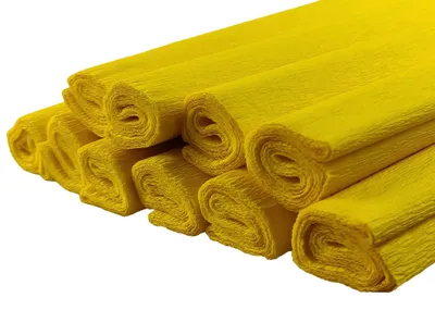 Produktbild von Netuno 10 Rollen Krepppapier Gelb 200 x 50 cm Dekoration Basteln