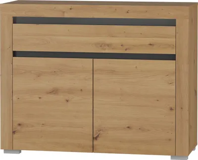 Productafbeelding van Furniture24 Kommode, 106 cm, Arizona. RRK-2: Woonkamerkast, 2 deuren met 1 lade. Kast
