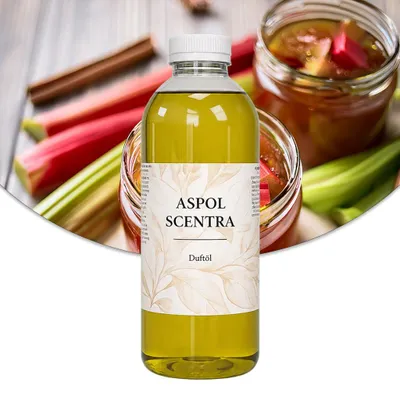 Produktbild von Aspol Scentra Gewürzte Rhabarbermarmelade UFIREADY Duftöl für Kerzen und Diffusoren 1000 ml, KI-generiertes Bild