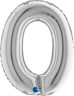 Produktbild von 14"/Ø36cm Buchstabe silber | O