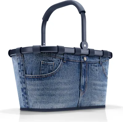 Obrázek produktu pro reisenthel carrybag, nákupní košík, košík, piknikový košík, taška na přenášení, džínový materiál, Frame Jeans Classic Blue, 22 L, BK4082