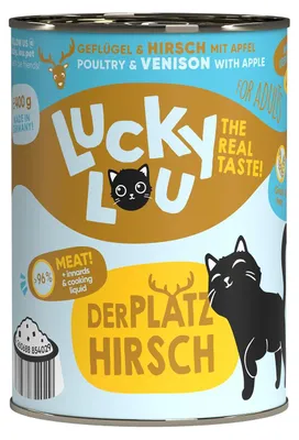 Produktbild von Lucky Lou Lifestage Adult Geflügel & Hirsch 6x 400 g